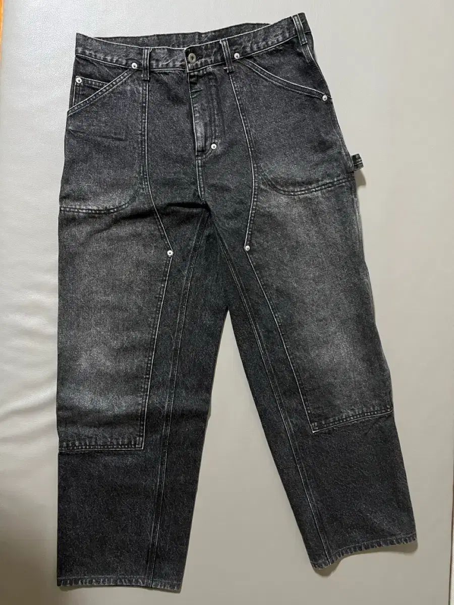 ラステッツ ダブルニー ブラックデニム