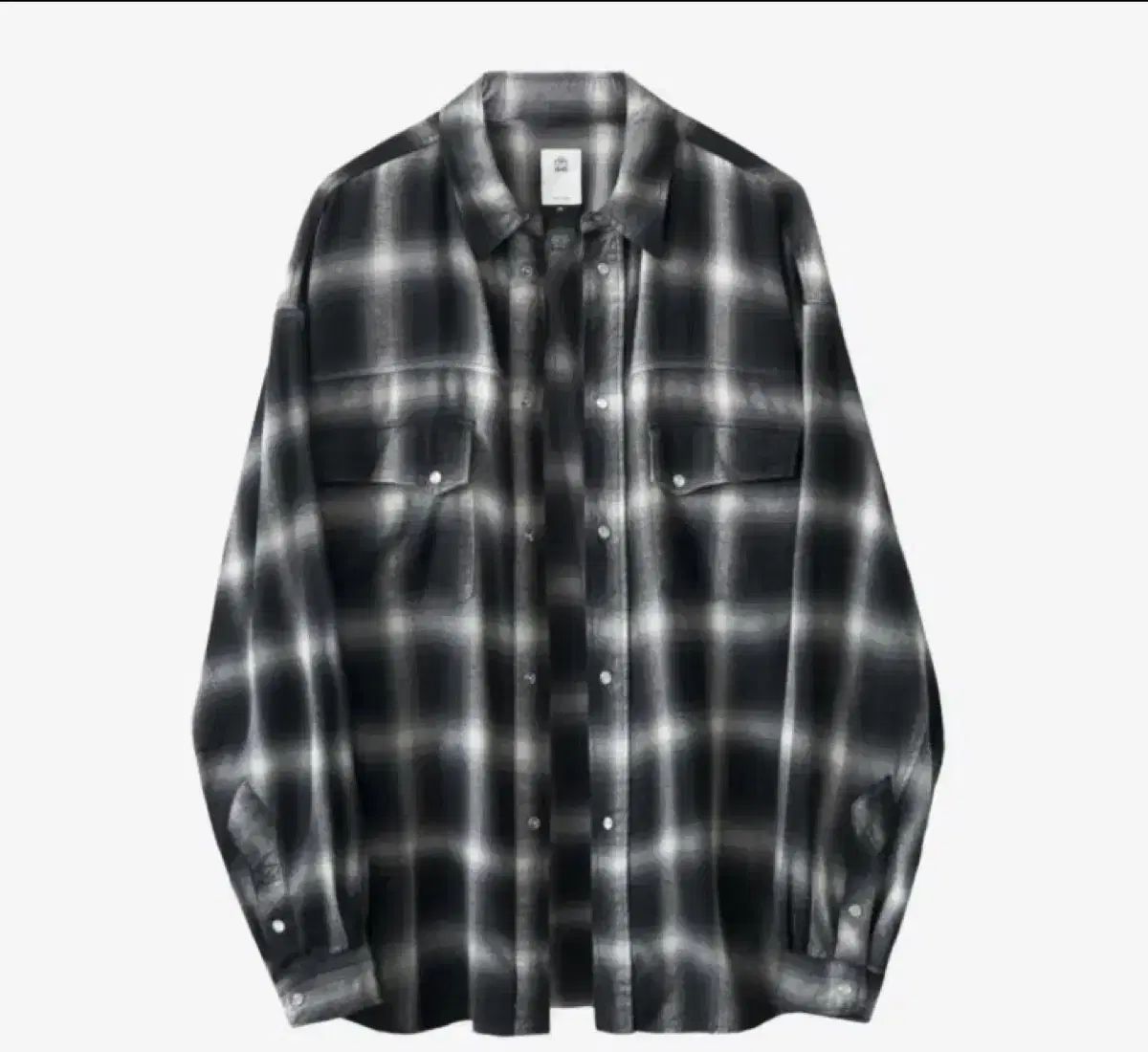 2 POLYTERU ウェスタン インク 白 オンブレ シャツ