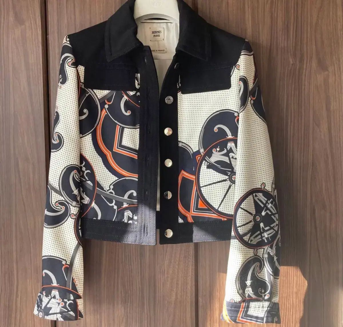 エルメス パータン プリンティング ジャケット 34