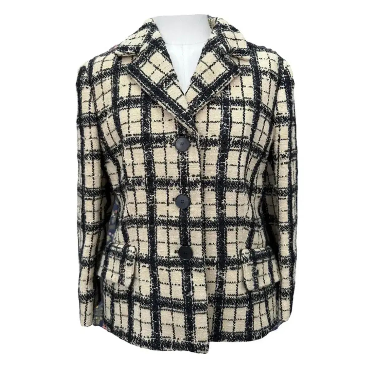 ディオール チェック ツイード レディース ジャケット