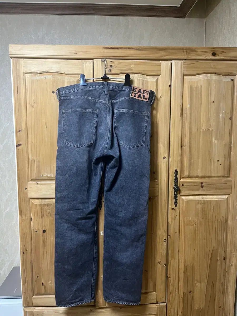 38 KAPITAL キャピタル モンキー シスコ ジェムストーン デニム パンツ ブラック