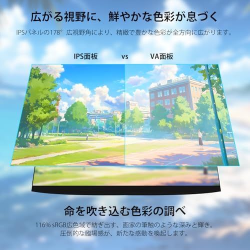 モニター 23.8インチ 液晶ディスプレイ モニタ ゲームモニタ ー ブルー