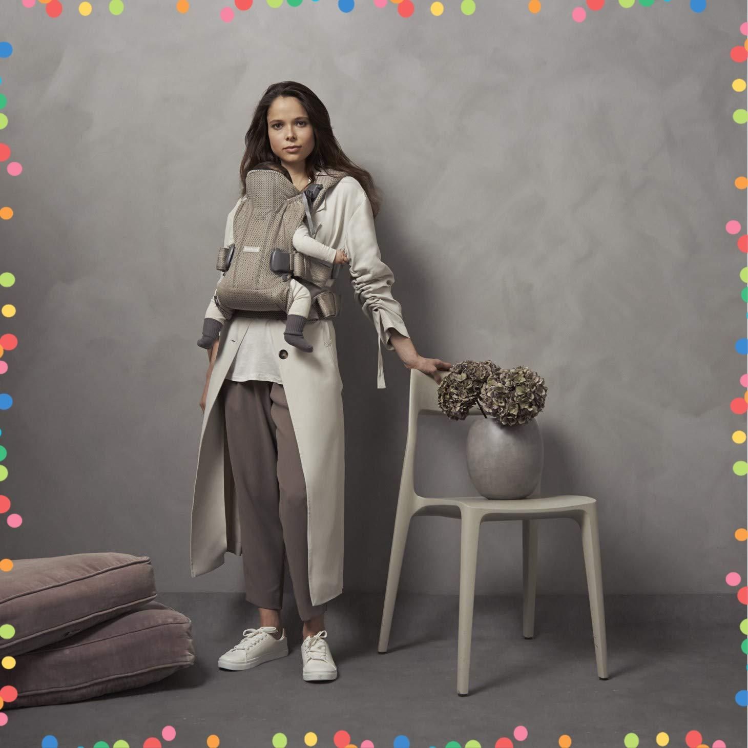 ONE 通気性の良いメッシュ素材 KAI 0カ月 36カ月まで Air 抱っこ紐 グレージュ ベビービョルン 4 WAY対応