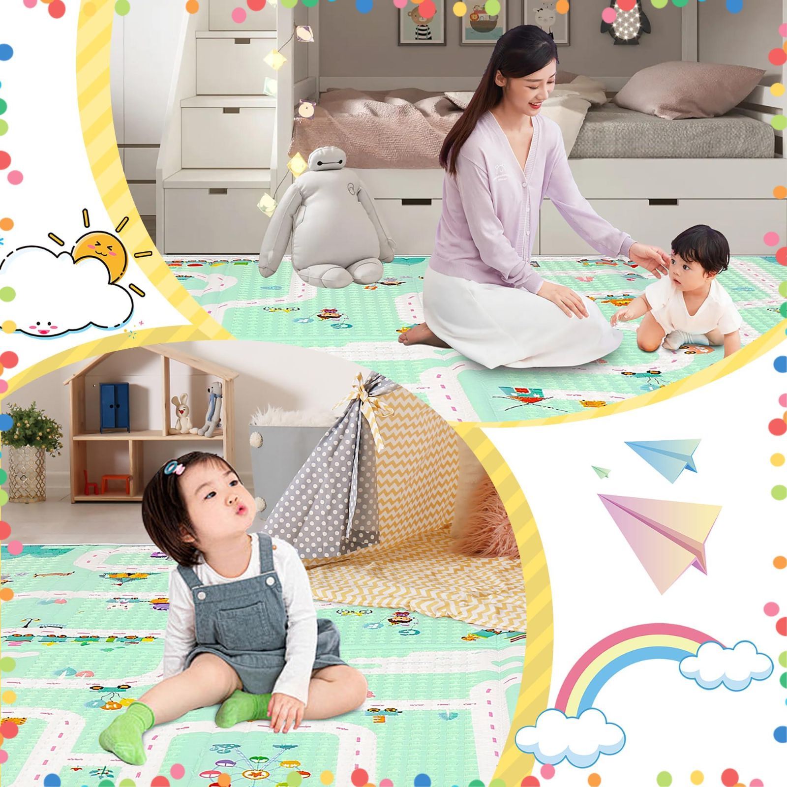 収納しやすい お昼寝マット