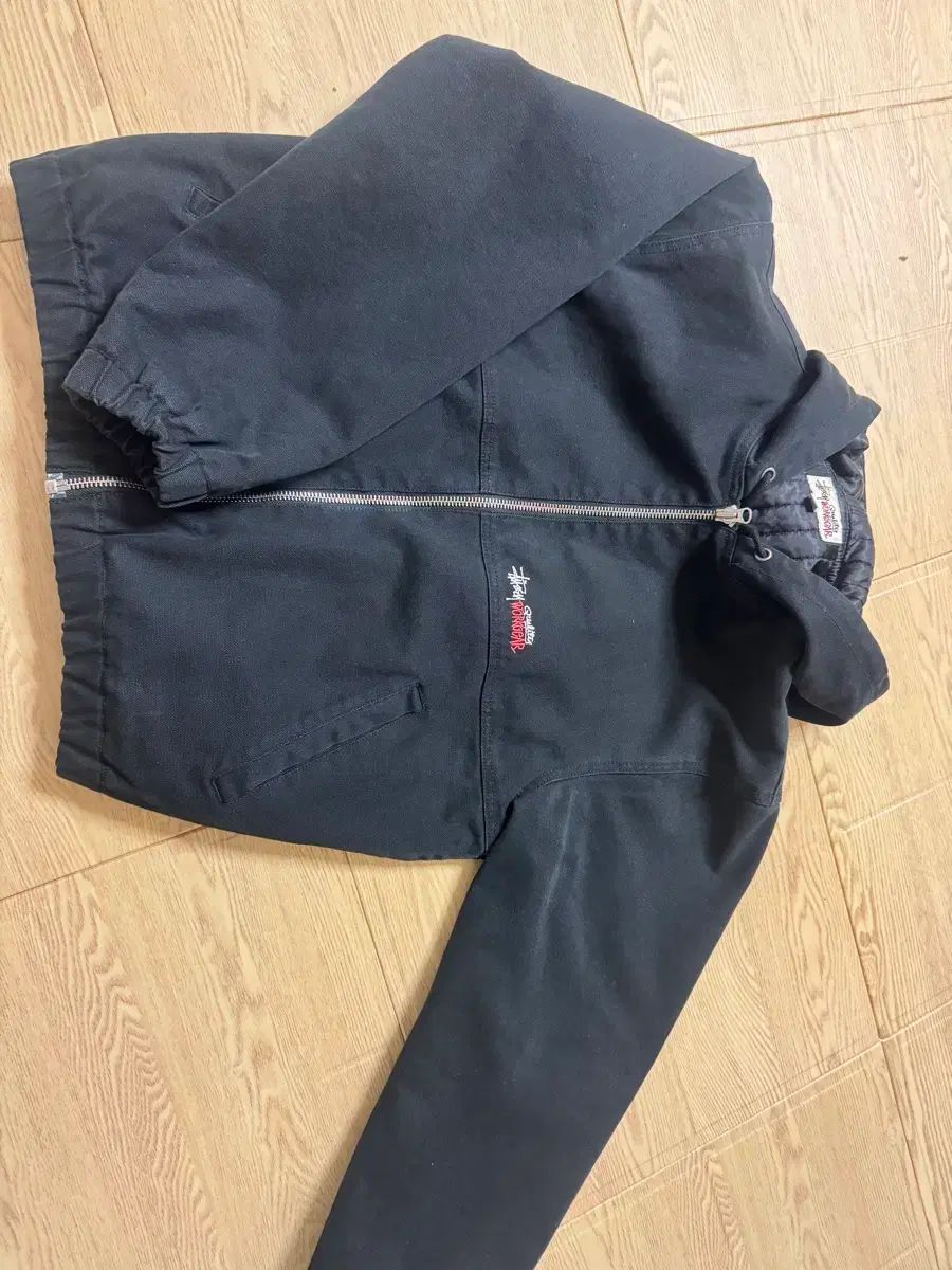 L STUSSY IN INSULATED ワークジャケット キャンバス ブラック