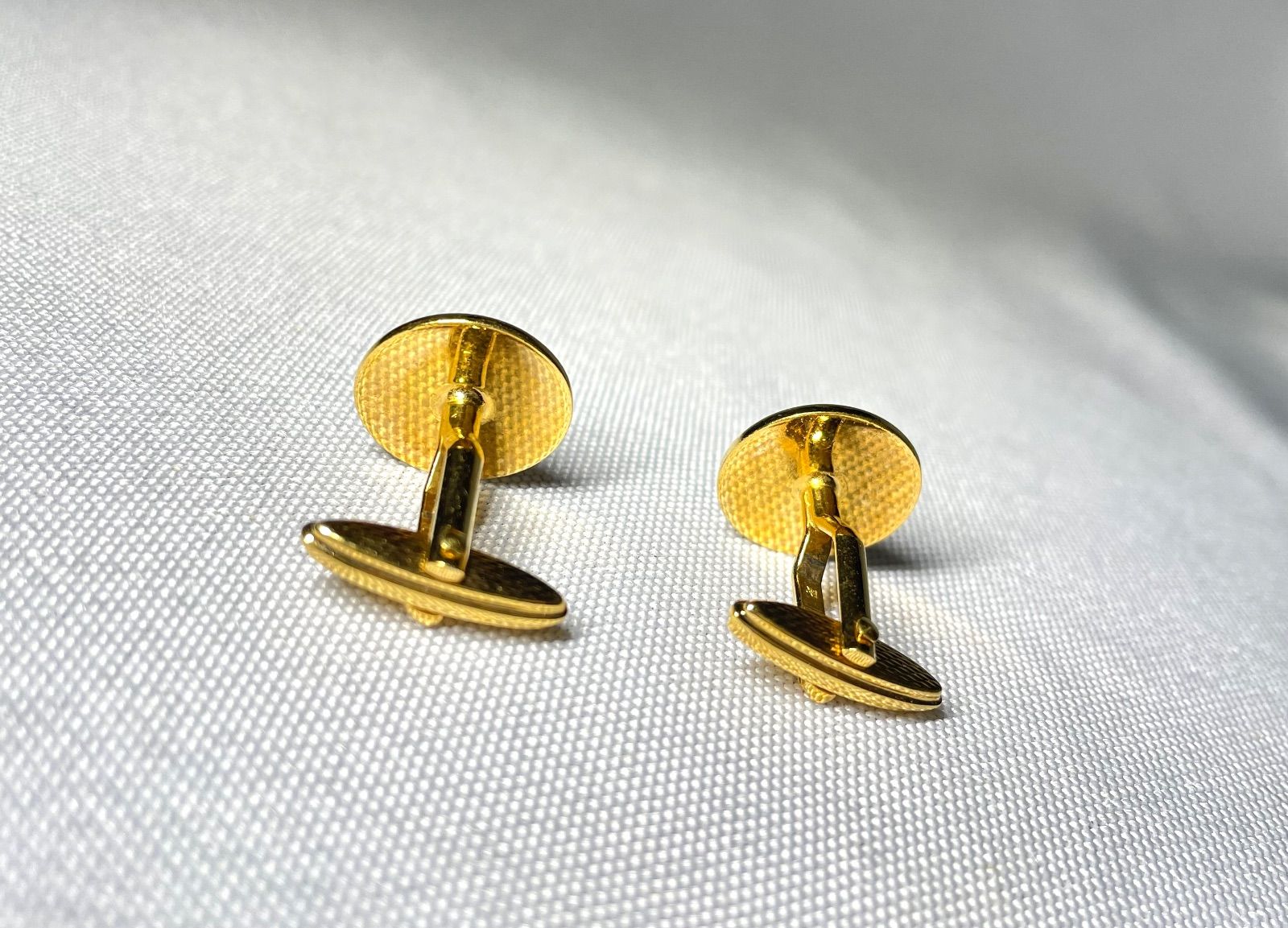 美品 希少 dunhill ダンヒル dロゴ マザーオブパール装飾＆ゴールド