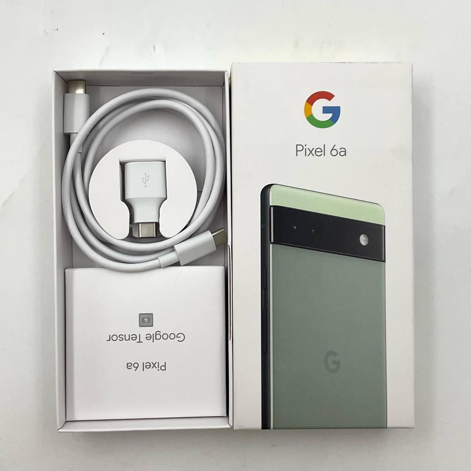 Google Pixel 6a 128GB Sage SIMフリー GB17L 白ロム 美品 動作確認済