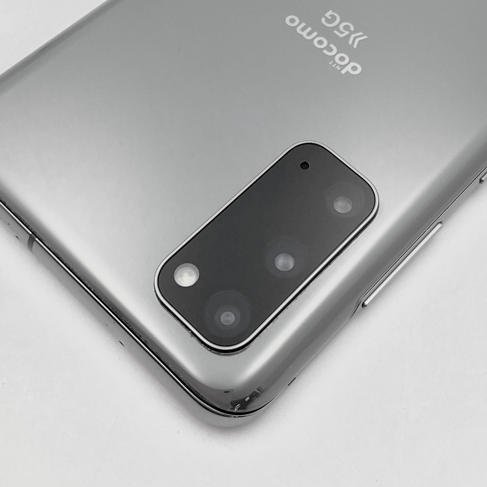 SAMSUNG Galaxy S20 5G 128GB Cosmic Gray docomo SC-51A 白ロム【難有