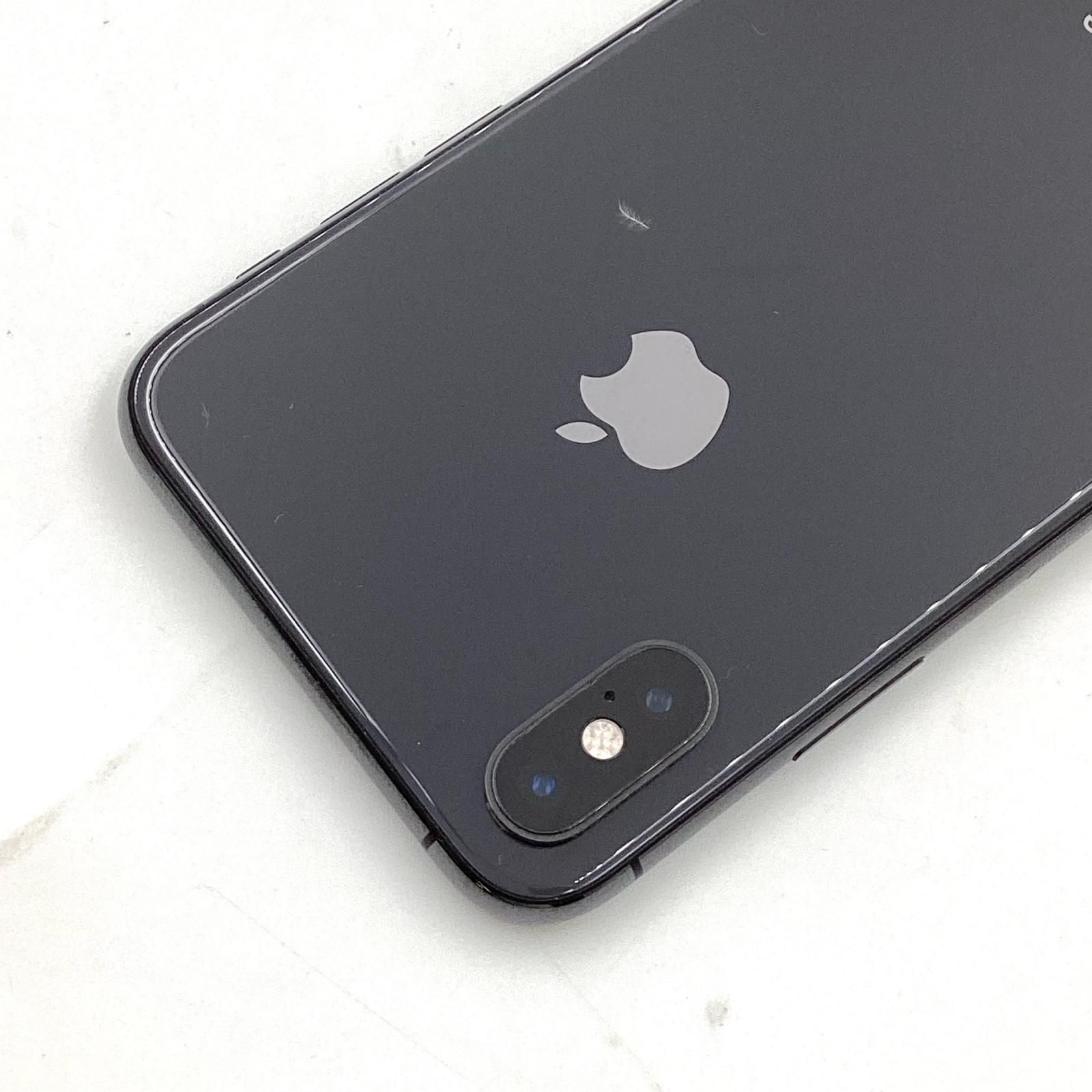 iPhone XS 256GB スペースグレイ SIMフリー 白ロム【難有】 75%【最速