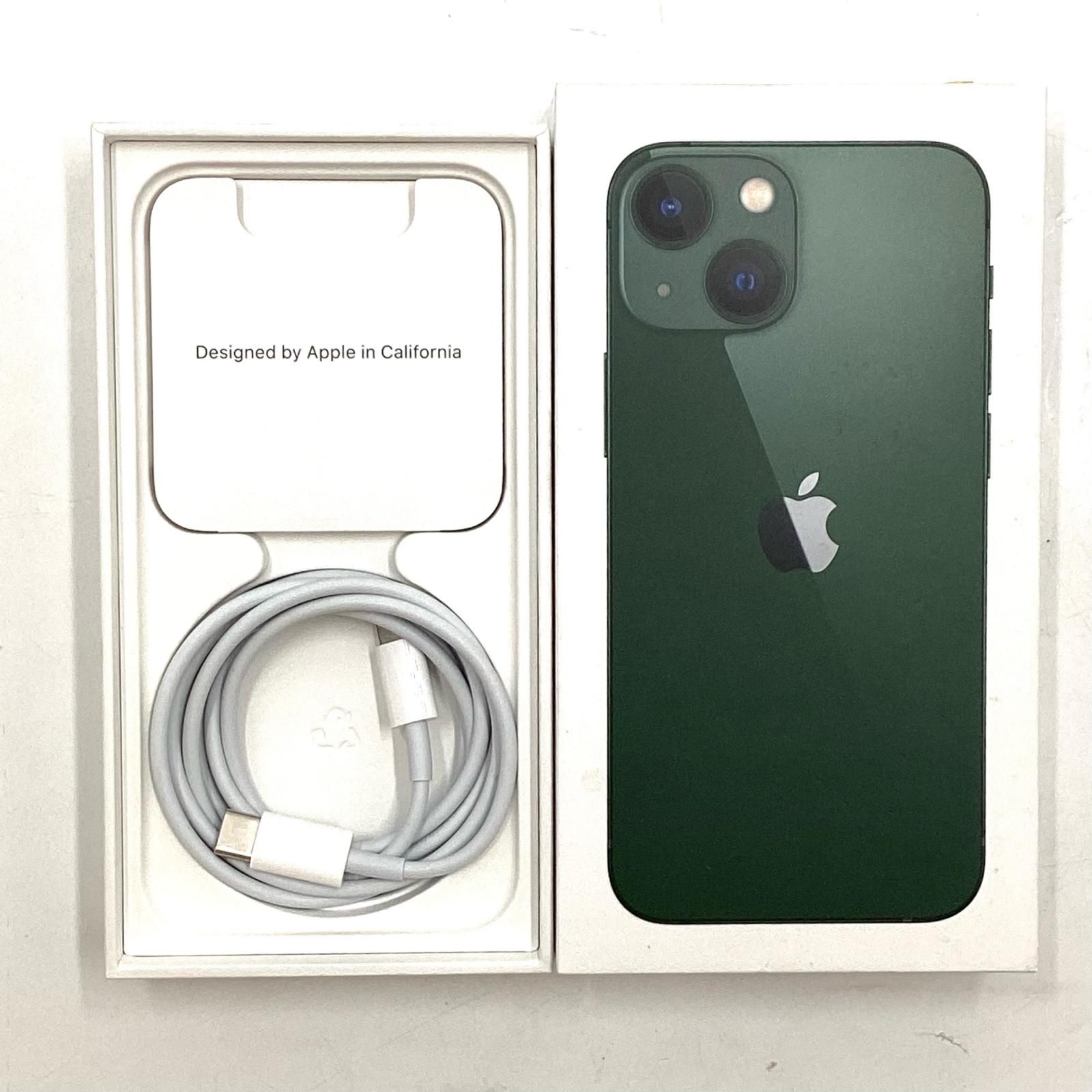 iPhone 13 mini 256GB グリーン docomo 動作確認済 91%【全額返金保証