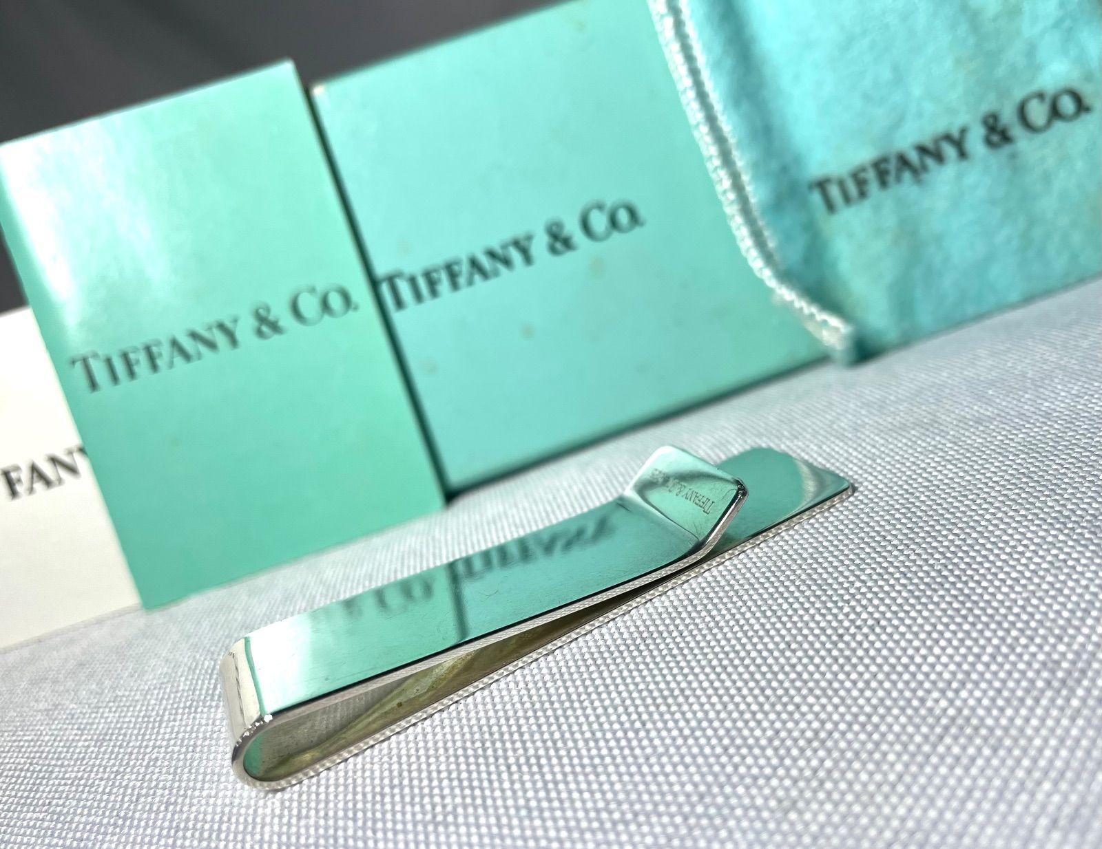 TIFFANY ティファニー 鏡面スターリングシルバー SV925 マネークリップ
