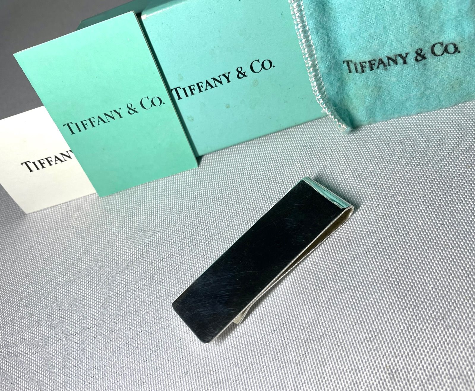 TIFFANY ティファニー 鏡面スターリングシルバー SV925 マネークリップ