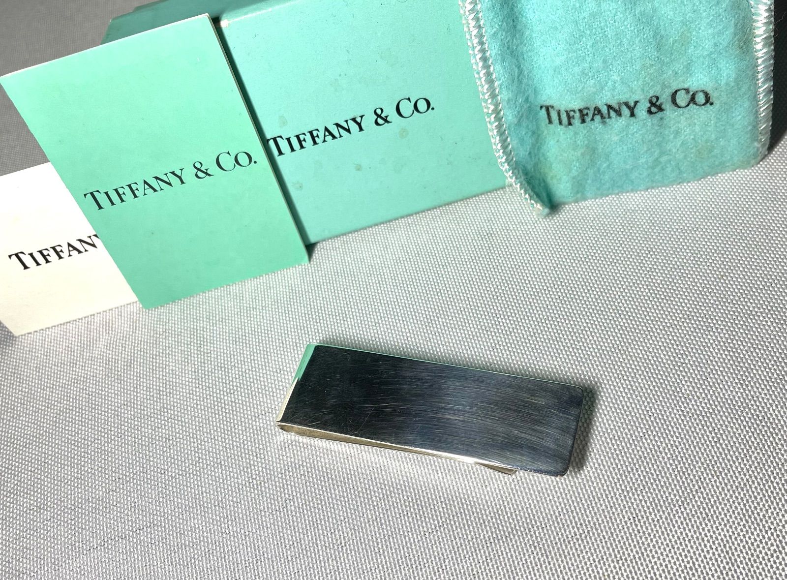 TIFFANY ティファニー 鏡面スターリングシルバー SV925 マネークリップ