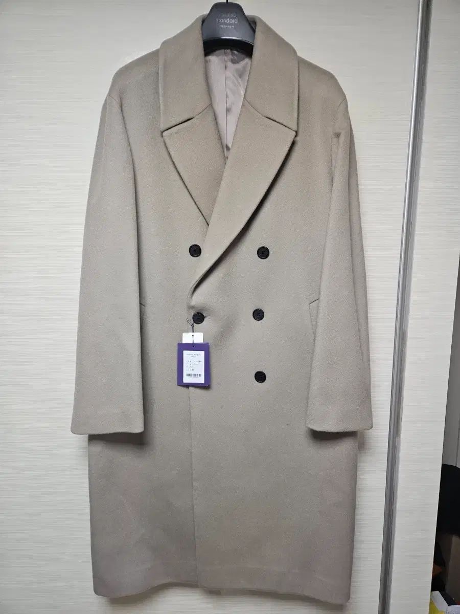 XL ムシンサ カシミア20 オーバーサイズ ダブル コート モカ