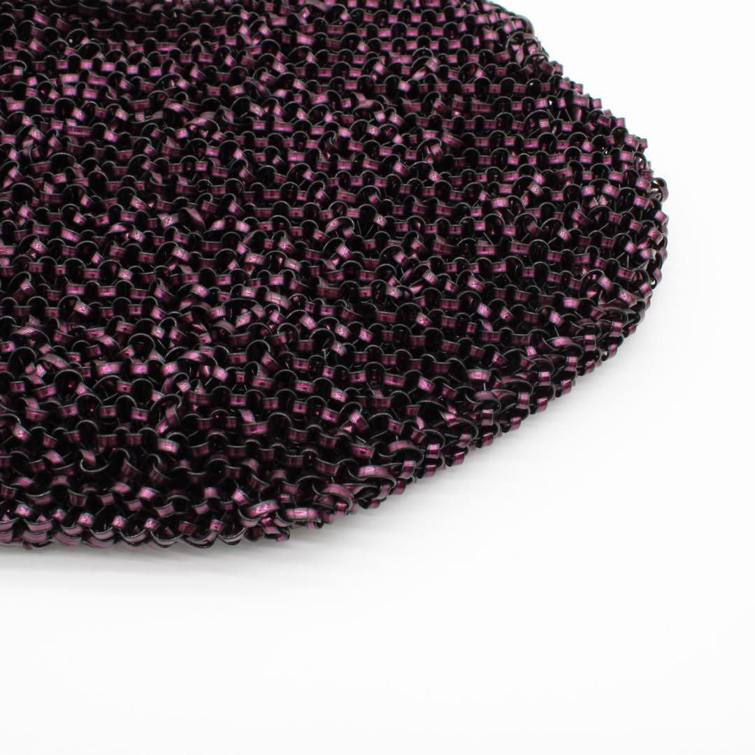 極美品】ANTEPRIMA ワイヤーバッグ ラインストーン ハンドバッグ 紫