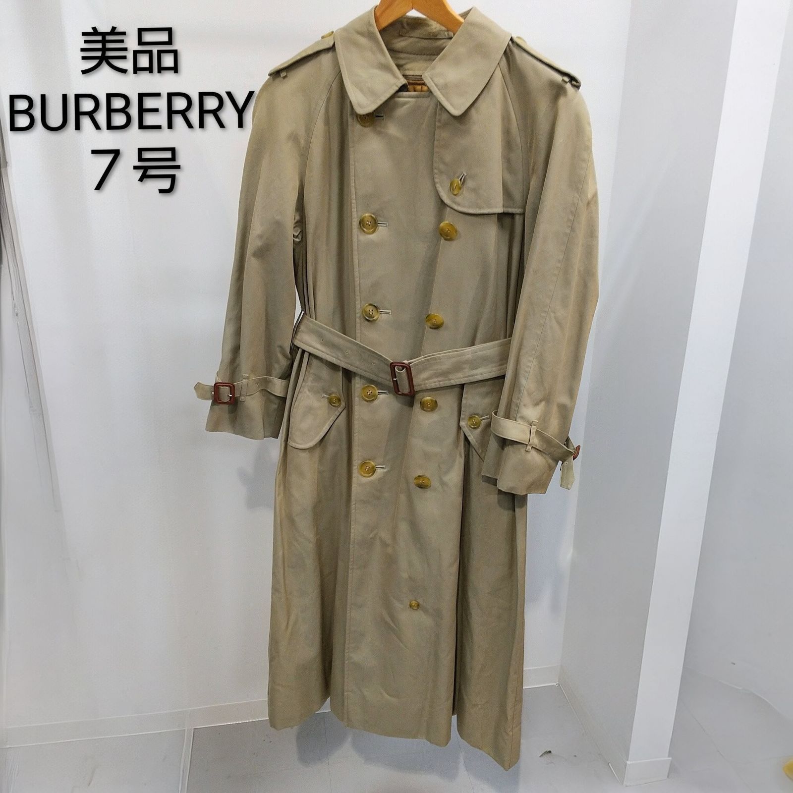 美品 BURBERRY ベージュ トレンチコート 7号 - メルカリ