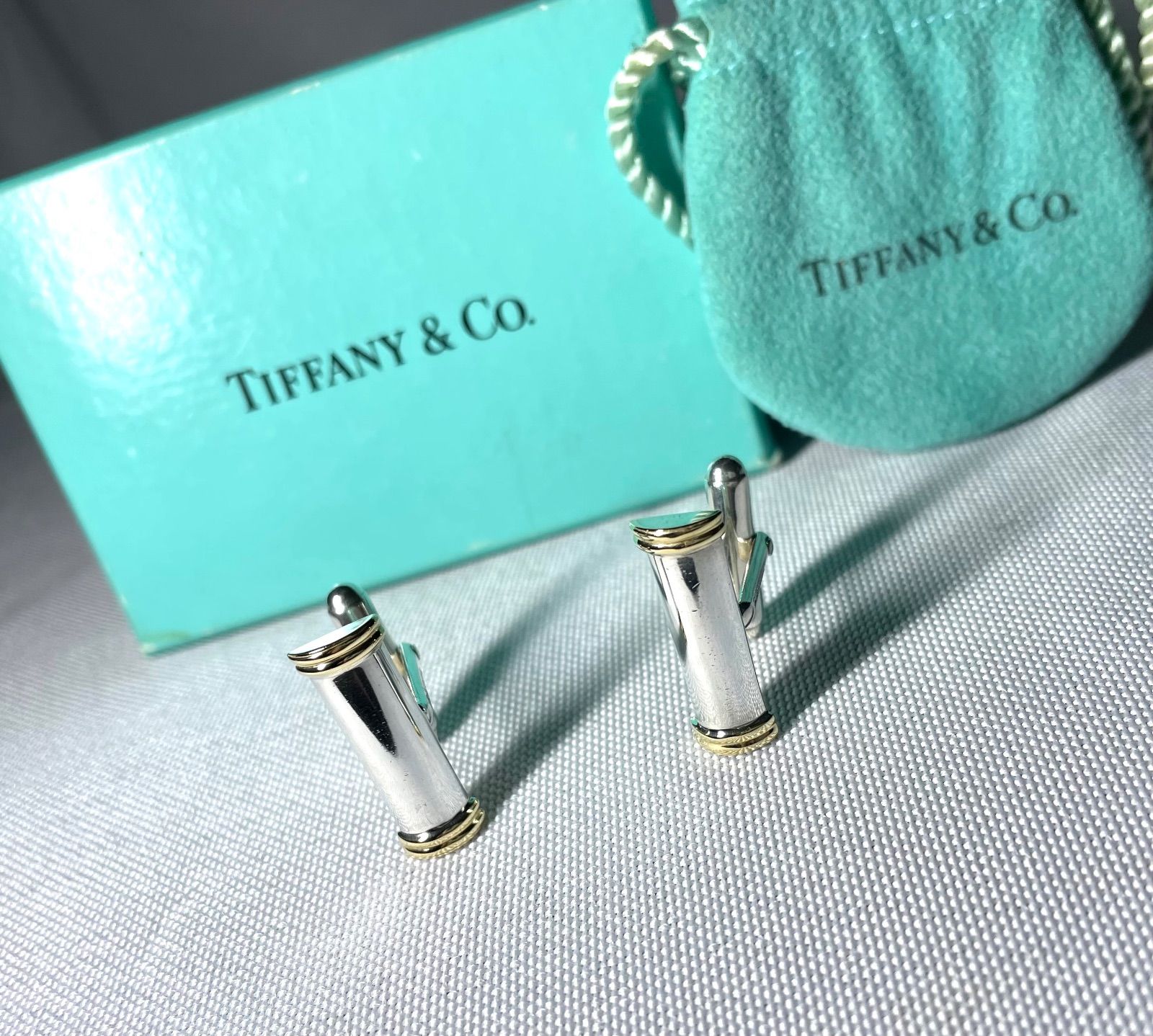 Tiffany ティファニー 18Kゴールド & スターリングシルバー AU750
