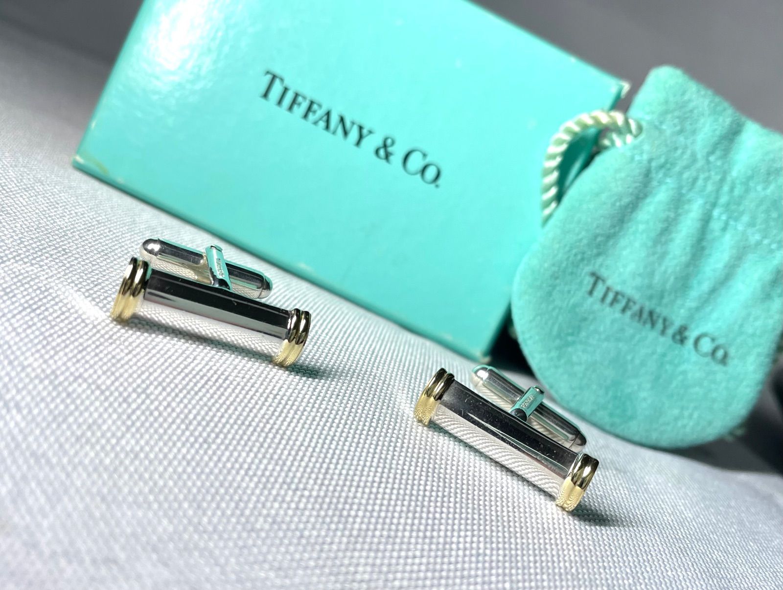 Tiffany ティファニー 18Kゴールド & スターリングシルバー AU750