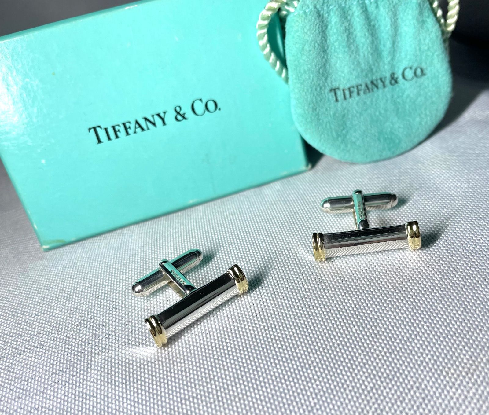 Tiffany ティファニー 18Kゴールド & スターリングシルバー AU750