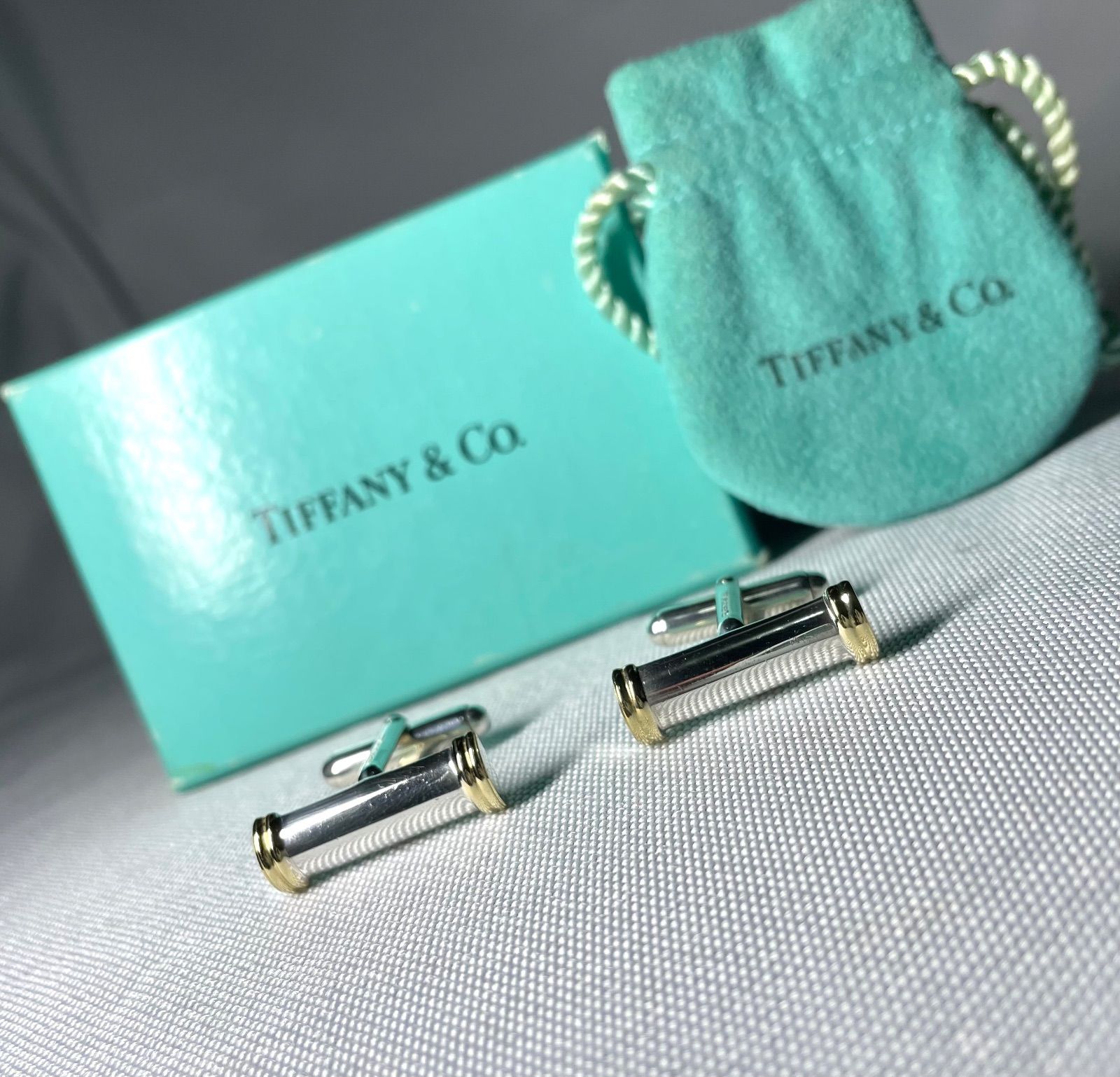 Tiffany ティファニー 18Kゴールド & スターリングシルバー AU750
