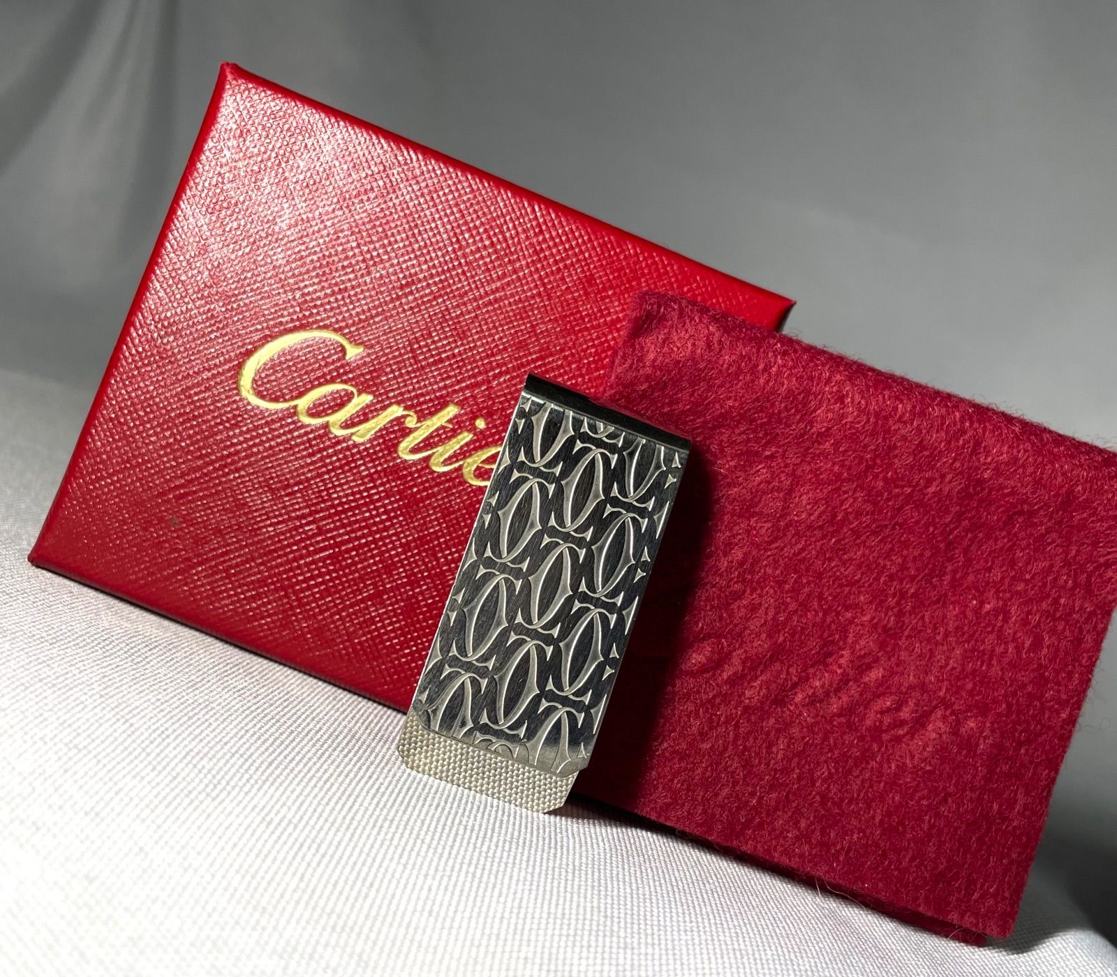 Cartier C ドゥ カルティエ デコール マルチロゴマネークリップ