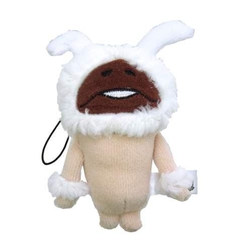 おさわり探偵なめこ栽培キット《白ウサギなめこ》ぬいぐるみストラップ