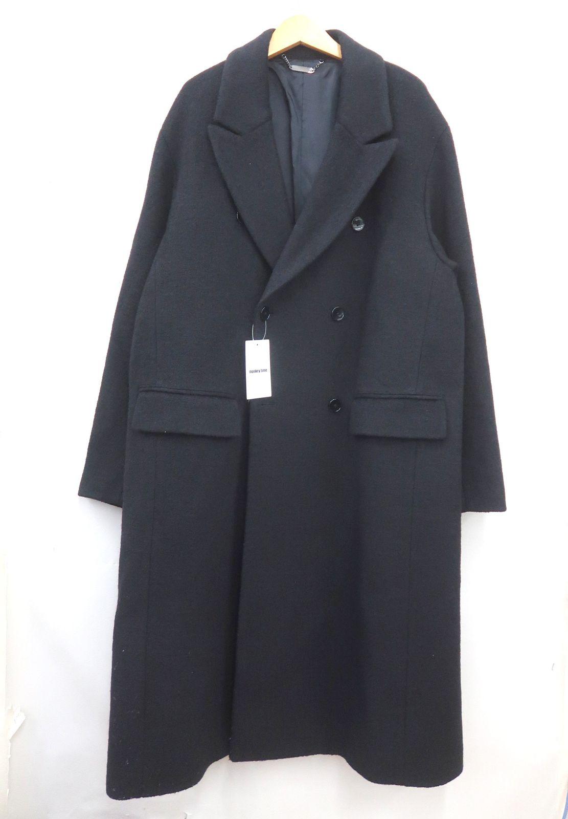 1976 monkey time モンキータイム 8325-104-0931-0970 TW RING YARN W OVER COAT オーバーコート L