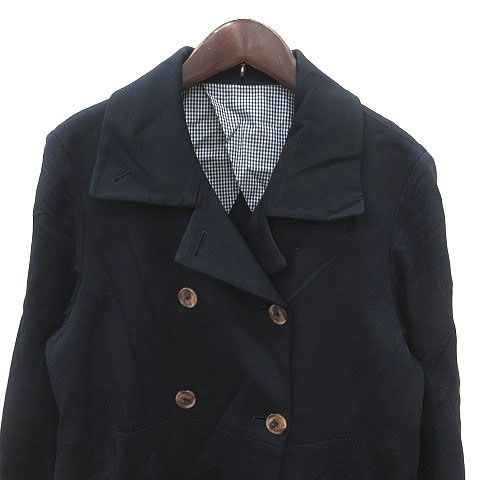 ブルックスブラザーズ BROOKS BROTHERS コート 背抜き 4 紺 ネイビー