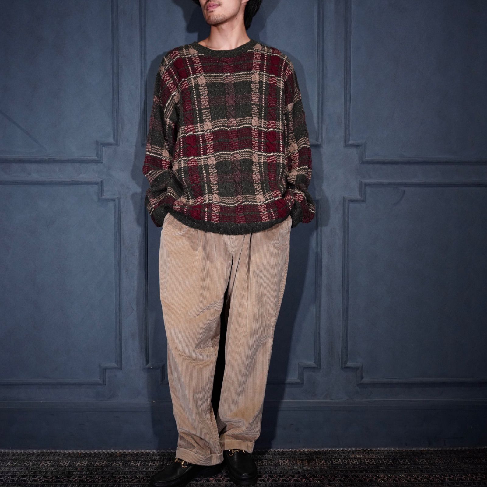 USA VINTAGE DOCKERS WIDE PITCH DESIGN CORDULOY PANTS アメリカ古着ドッカーズワイドピッチデザインコーデュロイワイドパンツ
