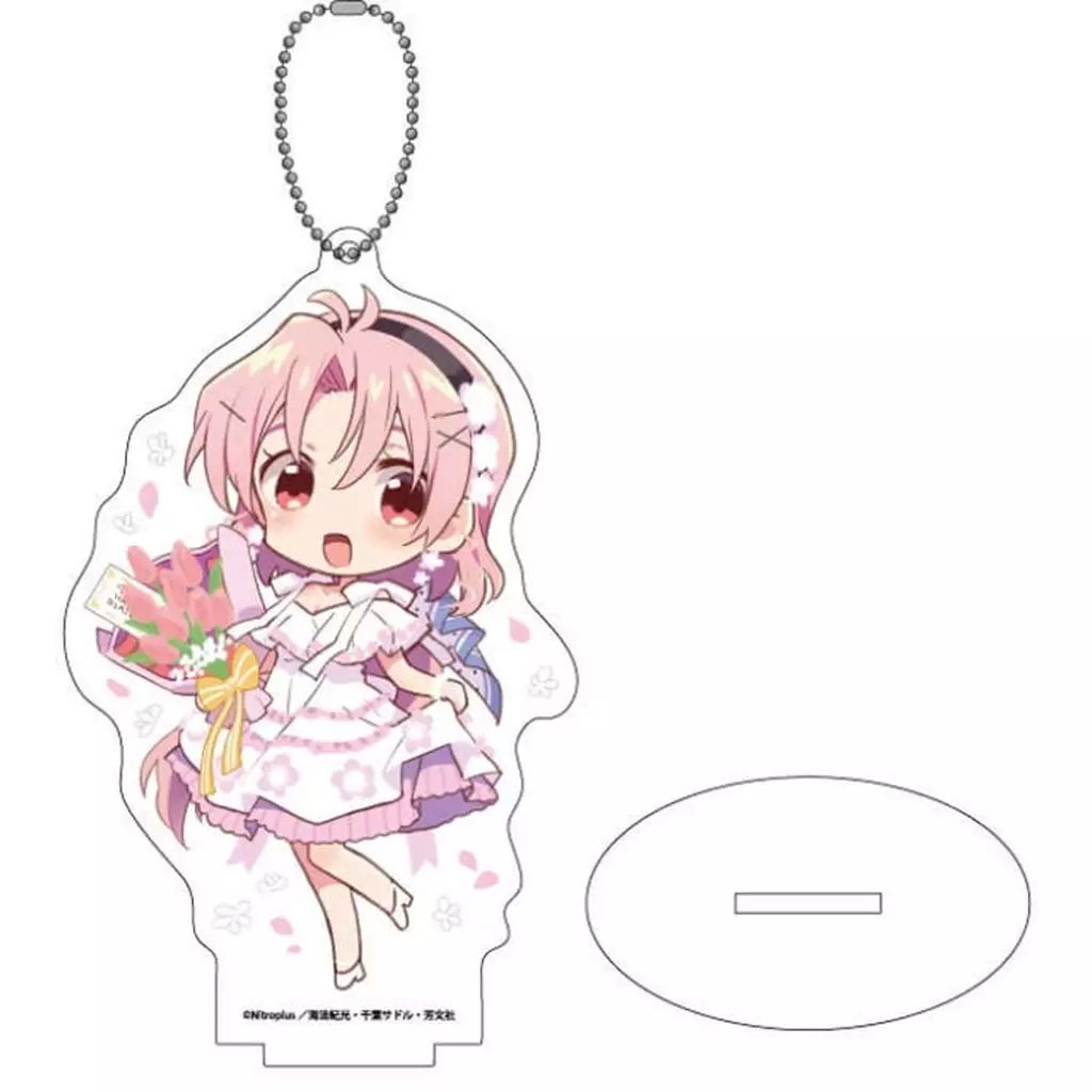 中古】キーホルダー 01.丈槍由紀A(描き下ろしイラスト) アクリル