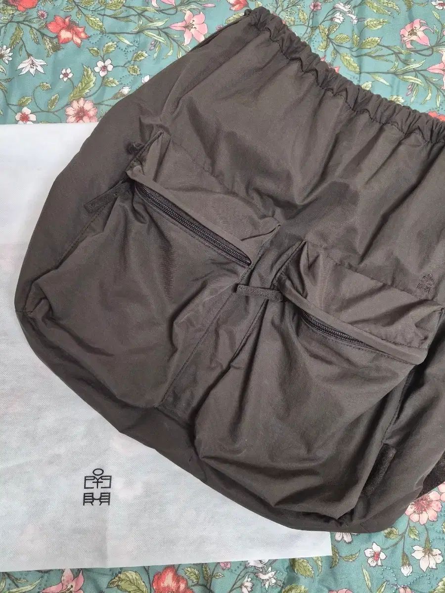 2 pk ドローバッグ ブラウン