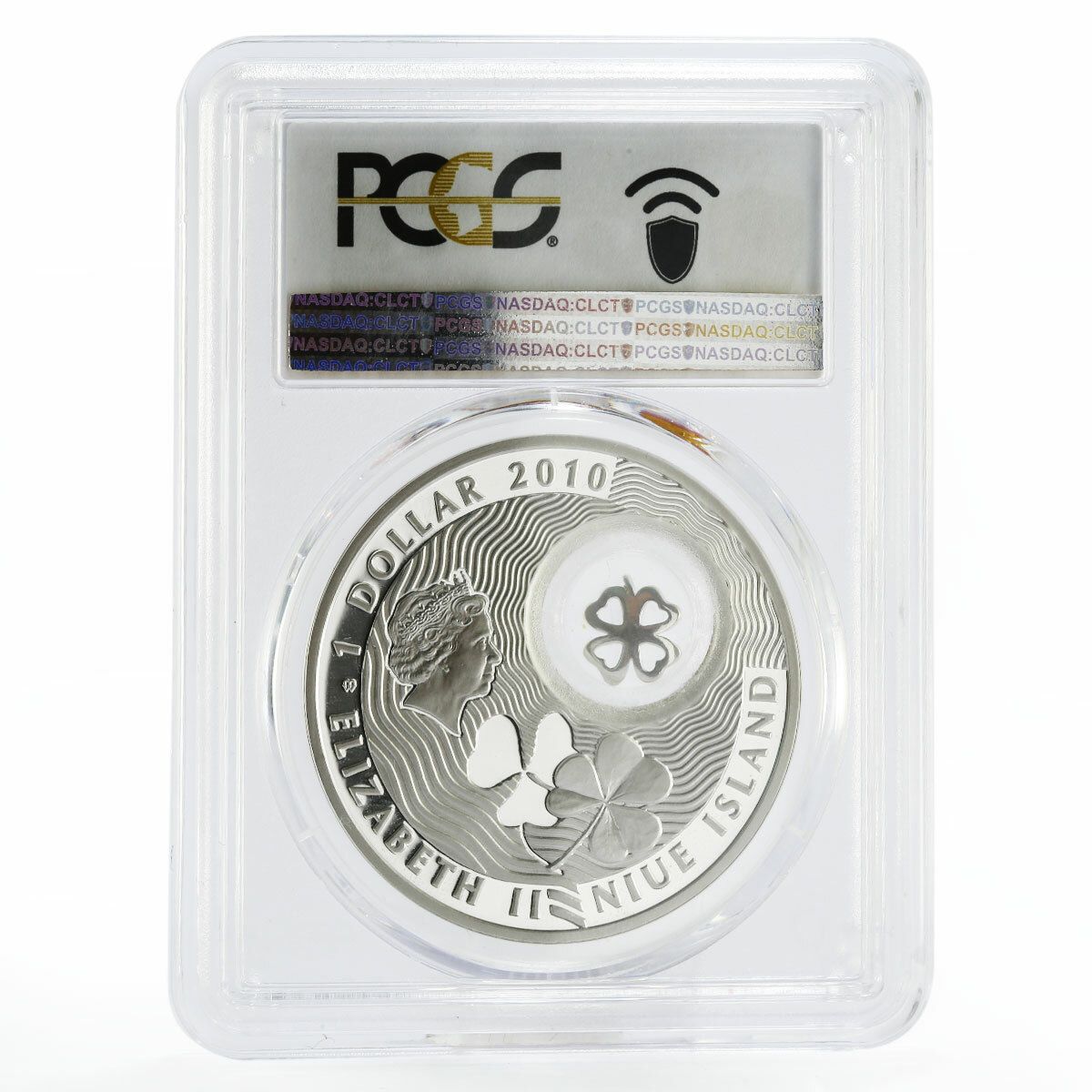 ニウエ 1ドル 四つ葉のクローバー 幸運 PR70 PCGS 銀貨 2010年 - メルカリ