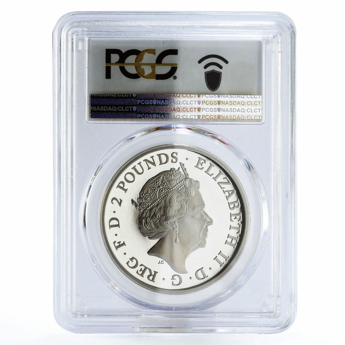 英国 2ポンド クイーンズビーストシリーズ グレイハウンド PR69 PCGS