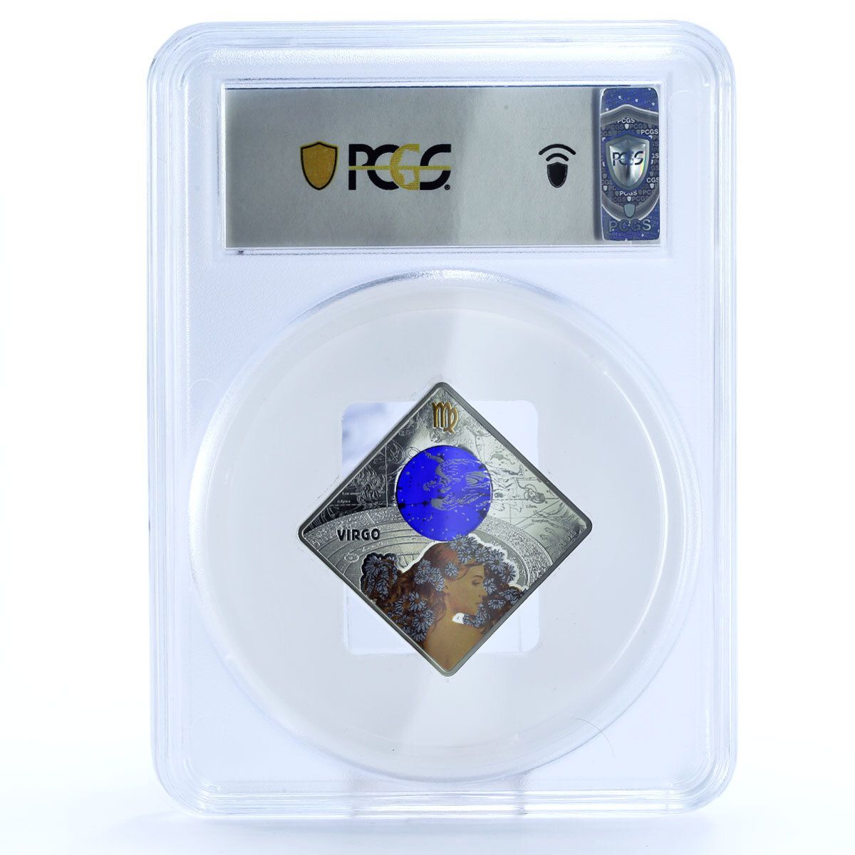 マケドニア 100デナリ 星座シリーズ 乙女座 PR70 PCGS 銀貨 2018年