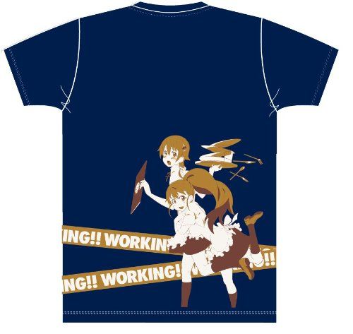 高品質，人気 WORKING!! デザインTシャツ NAVY ウェイトレス サイズ：L その他