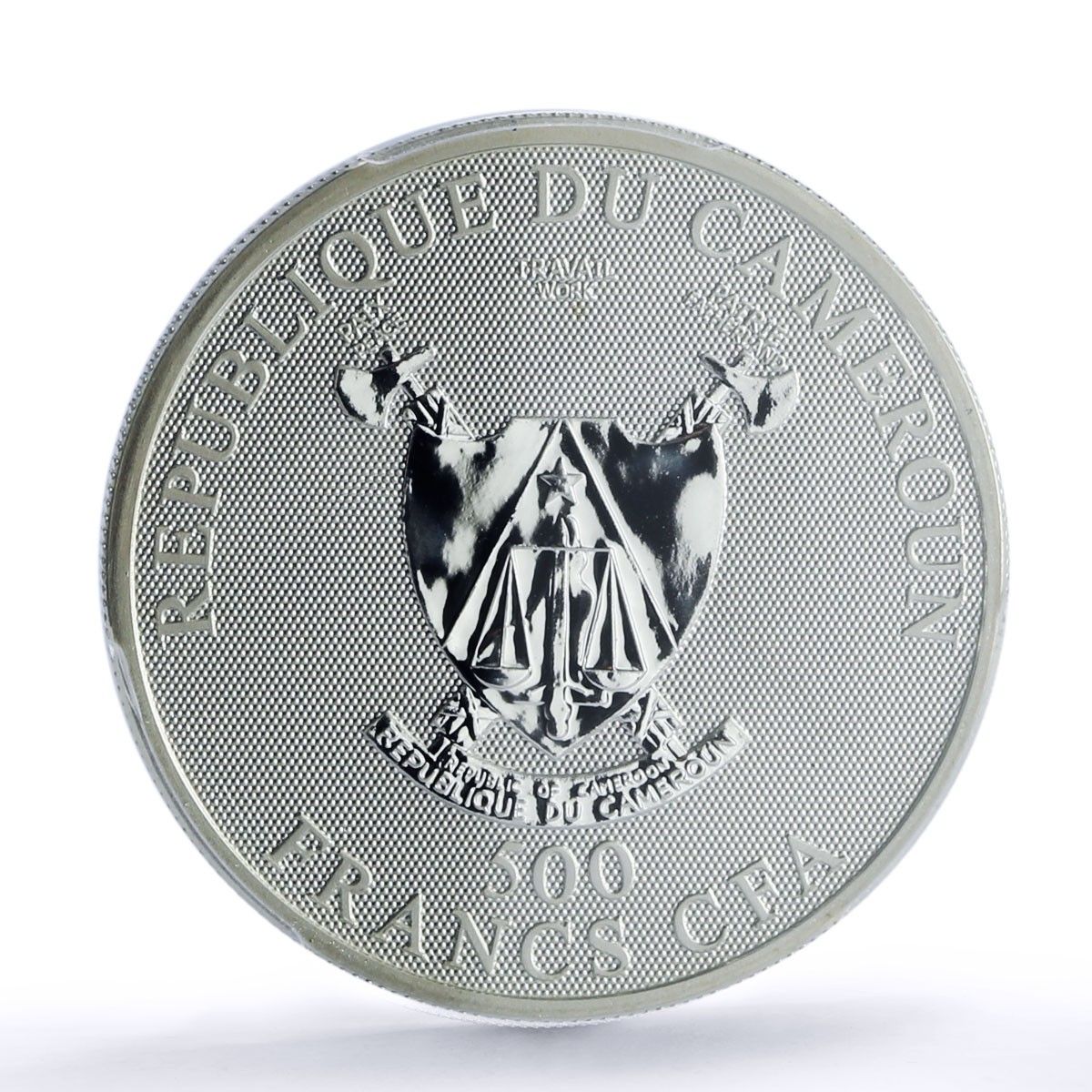 カメルーン 500フラン ジェミニ ゾディアック ジグネス KM-27 PR 70