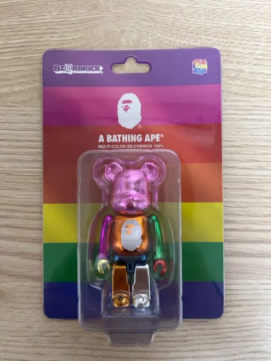 BE RBRICK ベアブリック A BATHING APE アベイシングエイプ MULTI マルチ COLOR クロム