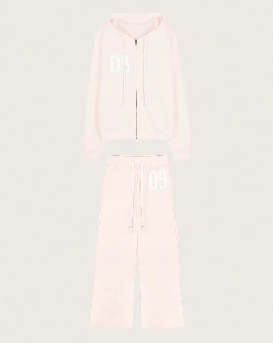 クリシアーナンバリング セットアップ ピンク