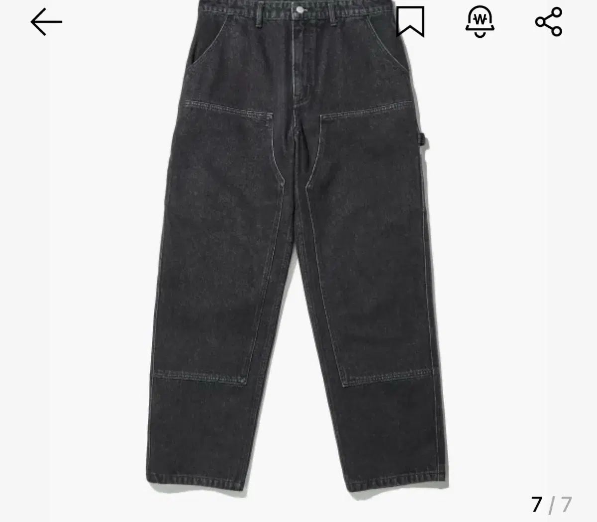 OUTSTANDING ダブルニー デニムパンツ