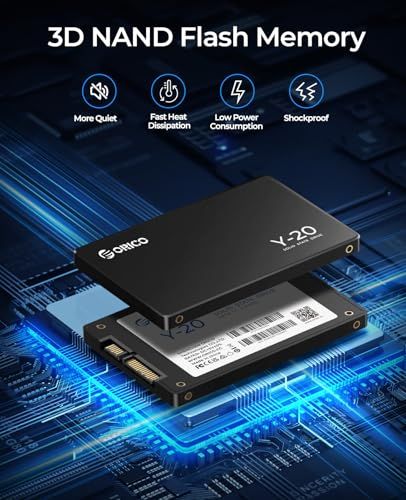ORICO Y20 4TB 内蔵型SSD 2.5インチ 7mm 3D NAND採用 SATAIII 6Gb/s