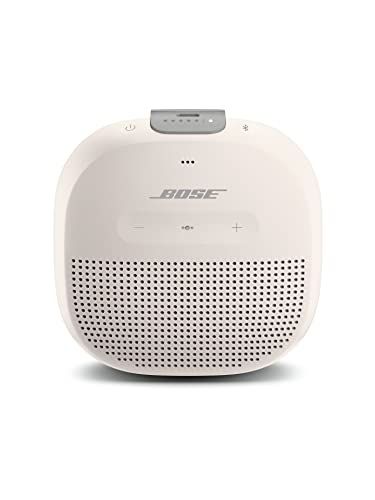 Bose SoundLink Micro Bluetooth speaker ポータブル ワイヤレス スピーカー マイク付 最大6時間 再生 防水 防塵 9 8 cm W x 3 5 H D 290 g ホワイトスモークp
