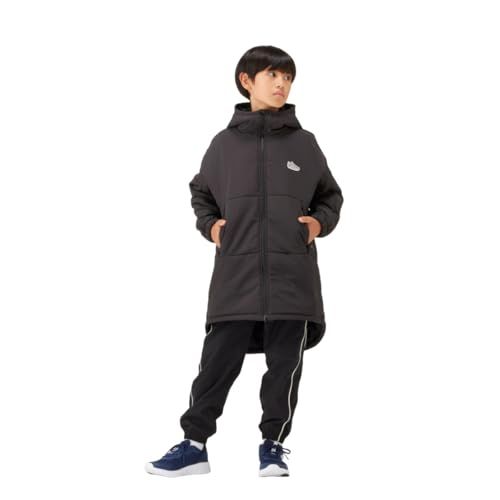 ニュー ンス ジュニア キッズ シューパッチ中綿 ベンチコート ハーフコート ナイロン p