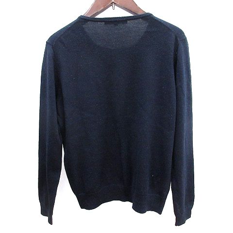 アナイ ANAYI ニット カーディガン ウール 長袖 38 M 紺 ネイビー /AU