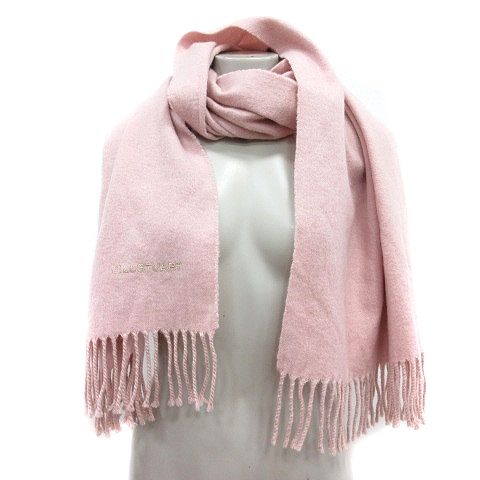 ジルスチュアート JILL STUART マフラー ストール ロゴ刺繍 ラメ