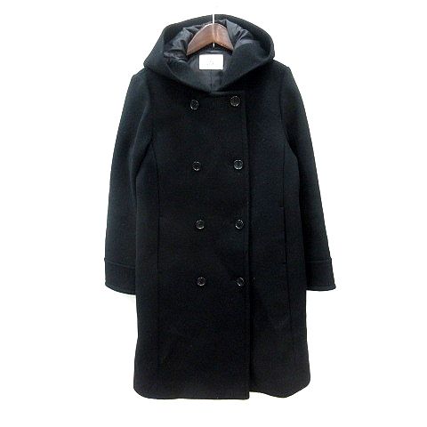 フレームワーク Framework コート ロング ダブル フード ウール 36 S