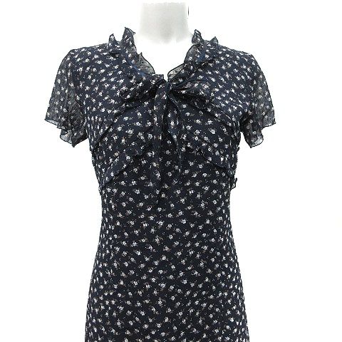 アリスバーリー Aylesbury ワンピース ロング 半袖 シフォン 花柄 9 M