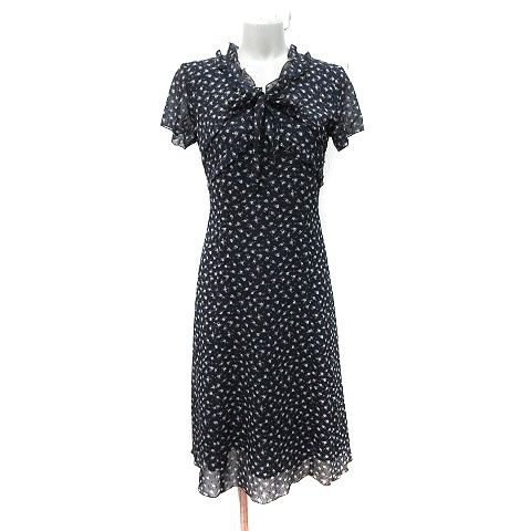 アリスバーリー Aylesbury ワンピース ロング 半袖 シフォン 花柄 9 M