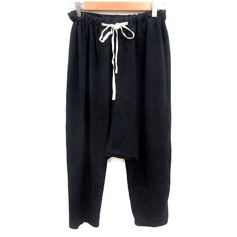 ミズイロインド mizuiro ind サルエルパンツ ウエストマーク 2 黒