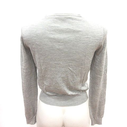 アナイ ANAYI カーディガン ニット 長袖 絹 シルク 38 グレー /RT