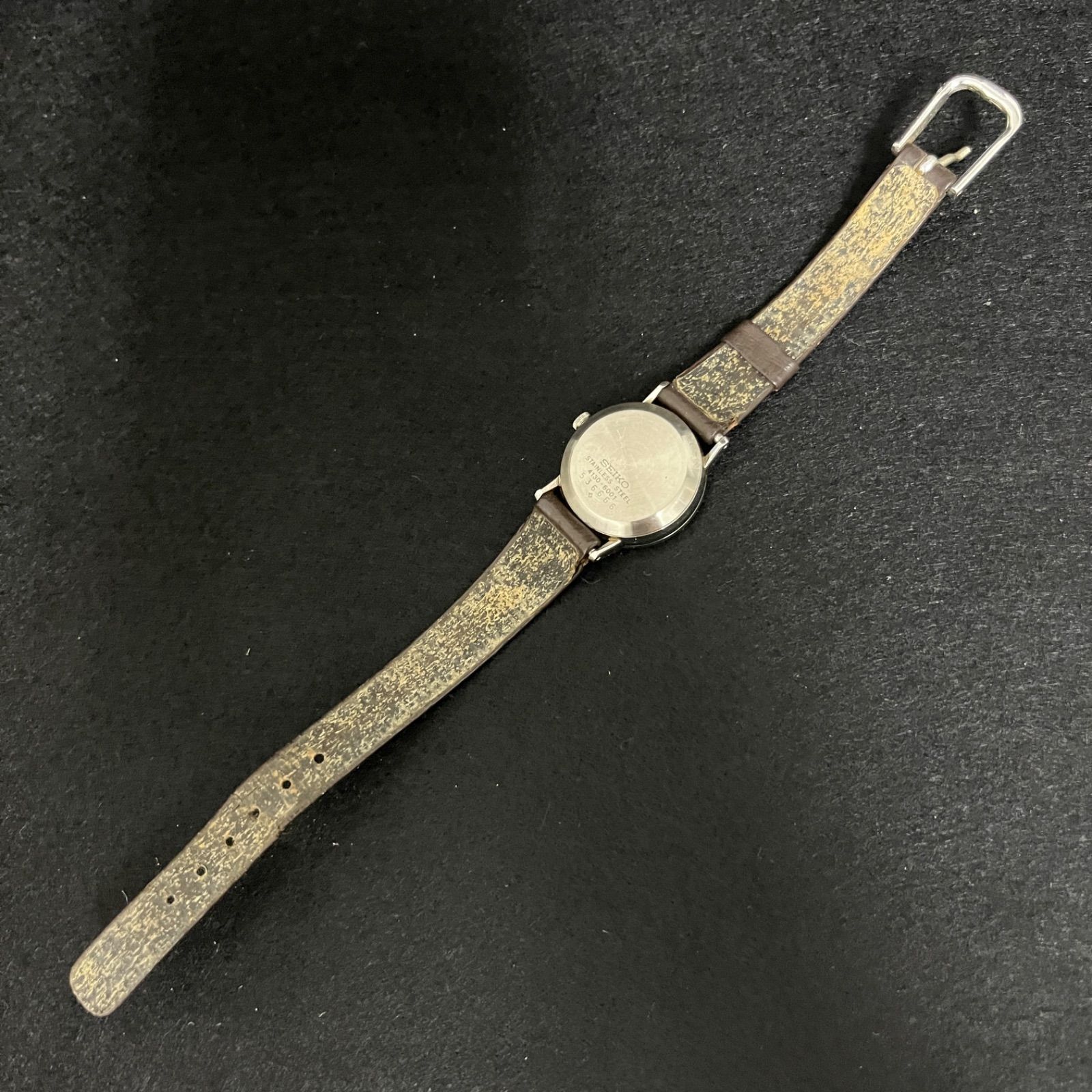 稼働品】 SEIKO クォーツ QUARTZ 腕時計 ホワイトダイヤル セイコー 